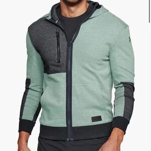 Under Armour Mens Teal & Gray Size Small Hoodie Jacket